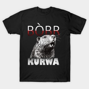 Bòbr Bober Kurwa Beaver Meme T-Shirt